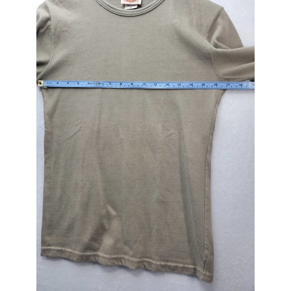 Banana Republic Brown Khaki long sleeve women's crewneck T, Size S - Picture 2 of 7